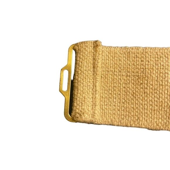 Vintage Tan & Metal Stretch Belt - Picture 6 of 7